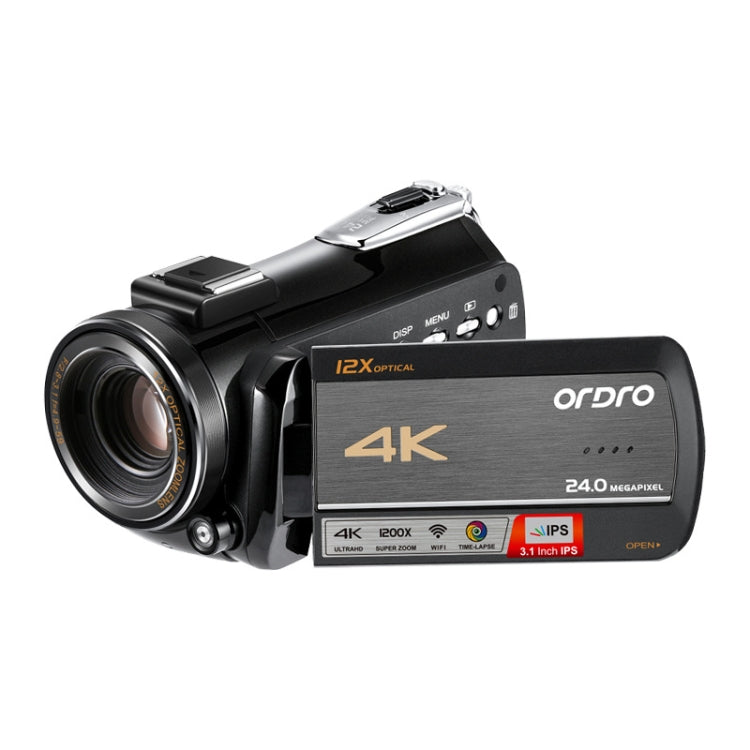 ORDRO AC5 4K HD Night Vision WiFi 12X Optical Zoom Digital Video DV Camera Camcorder, Standard, Standard + Microphone, Standard + Microphone + Handheld Stand, Standard+ Microphone + Fill Light ORDRO AC5 4K HD Night Vision WiFi 12X Optical Zoom Digital Video DV Camera Camcorder, Standard, Standard + Microphone, Standard + Microphone + Handheld Stand, Standard+ Microphone + Fill Light
